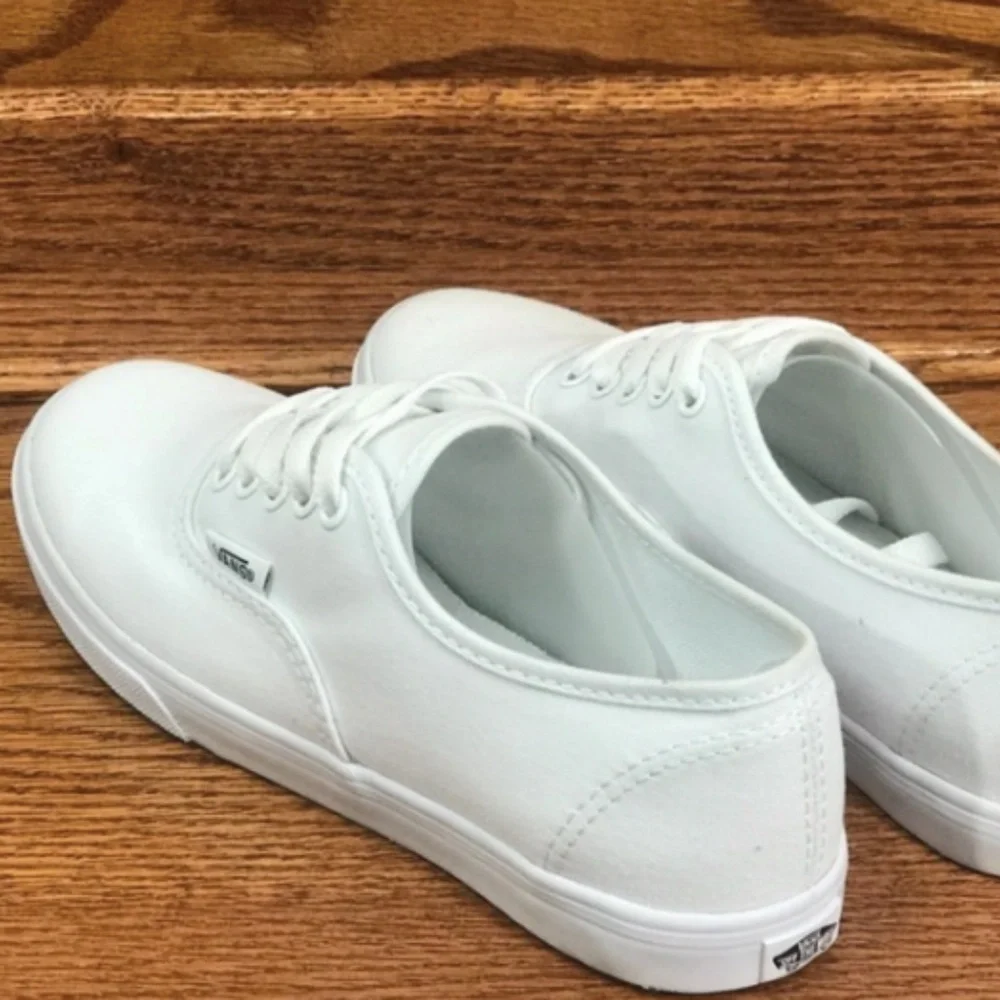 Vans Authentic Lo Pro True White Shoes - Picture 5 of 7
